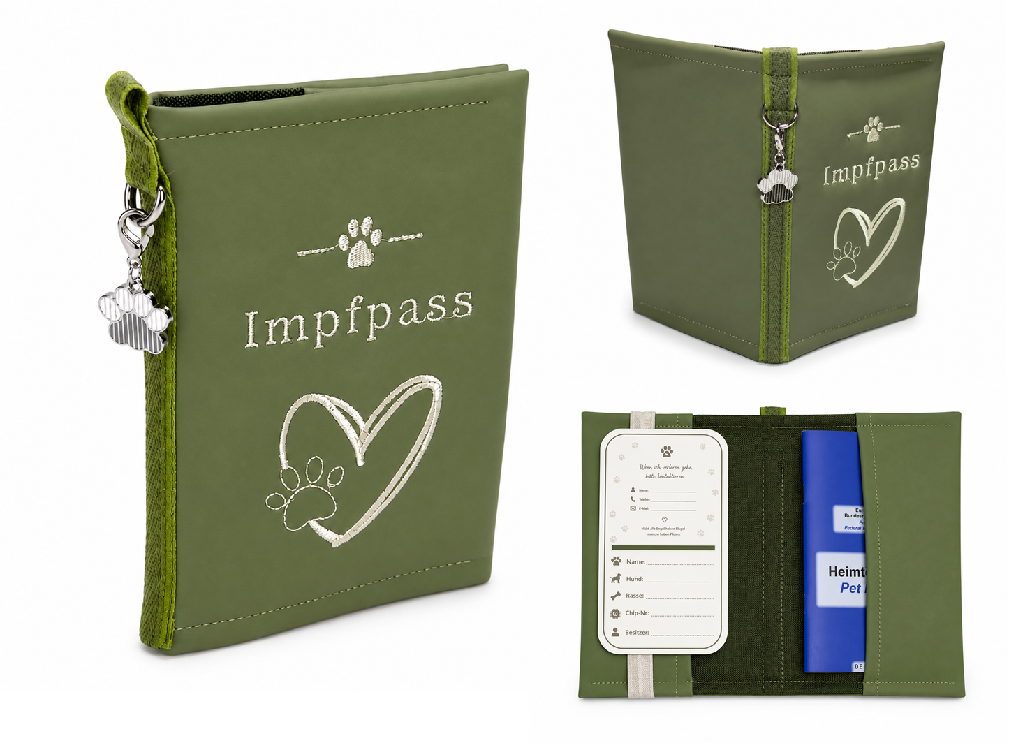 Handgemachte Impfpass Hülle