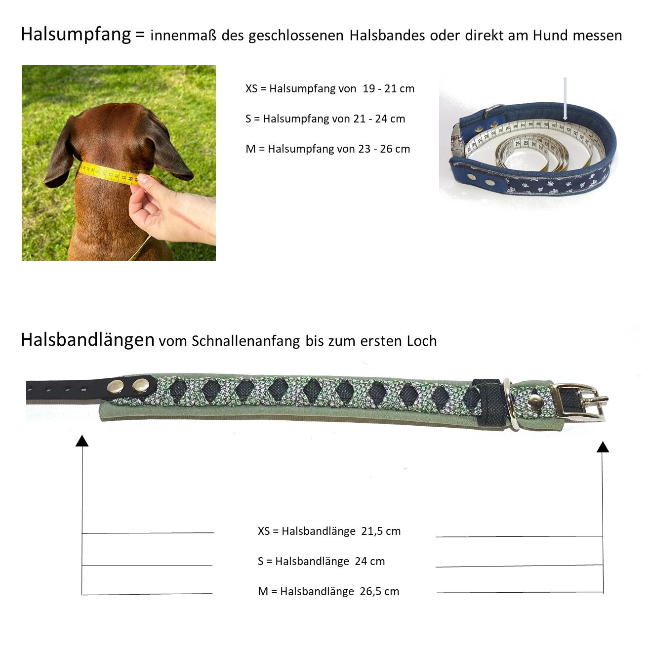 Funny Halsband Mint verstellbar