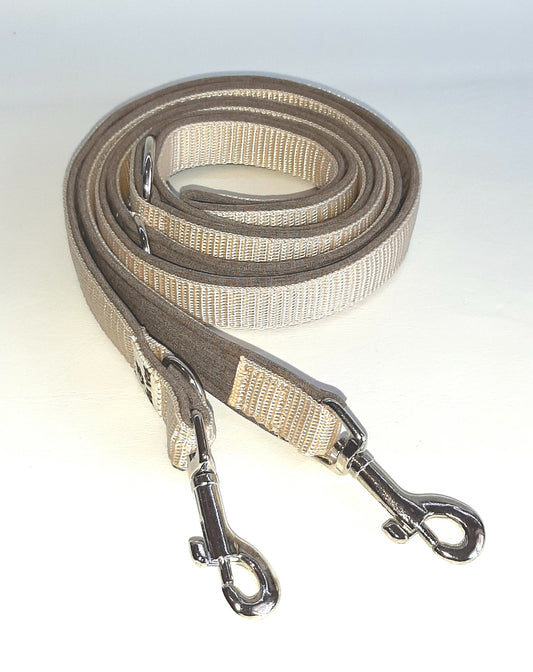 Softshell Leine braun / beige