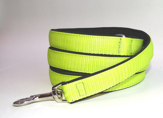 Softshell Leine schwarz / neon grün