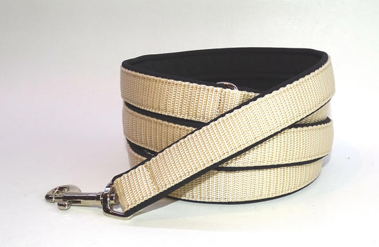 Softshell Leine schwarz / beige