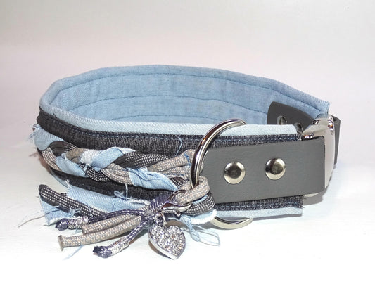 Hundehalsband Streuner hell Blau