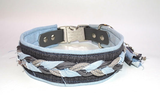 Hundehalsband Streuner hell Blau