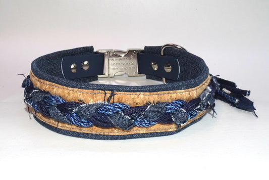 Hundehalsband Streuner dunkel Blau